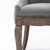 LOVMOR 22.8"Ultra Side Dining Chair, Thickened fabric chairs with neutrally toned solid wood legs,  Set of 2, Beige - 4 of 4