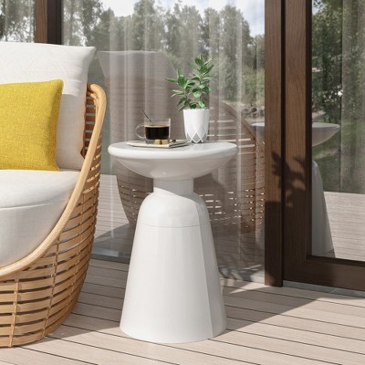 Coffee Table, Iron Side Table, Modern Minimalist Floor Coffee Table, Sofa Side Table With Stable Pedestal