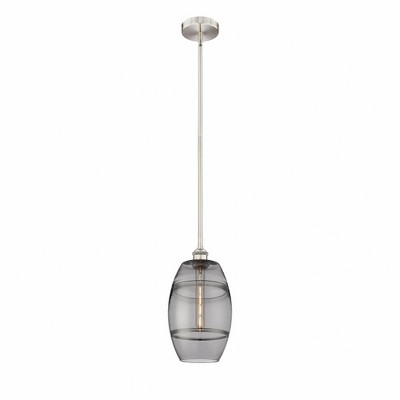 Vaz - 1 Light Stem Hung Mini Pendant In Industrial Style-9.38 Inches Tall and 8 Inches Wide