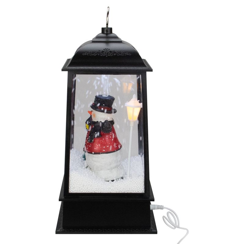 Northlight 13" Lighted Snowman Christmas Lantern with Falling Snow, 5 of 6