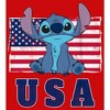 Boy's Lilo & Stitch Distressed Red, White, and Blue T-Shirt - 2 of 4