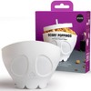 Ototo Scary Poppins Microwave Popcorn Popper Silicone Snack Bowl White - 2 of 4
