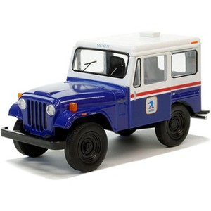 KiNSMART United States Postal Mail Truck 1971 Jeep DJ-5B Blue Edition 5" Die Cast Model Toy Car 1:26 Scale - 1 of 1