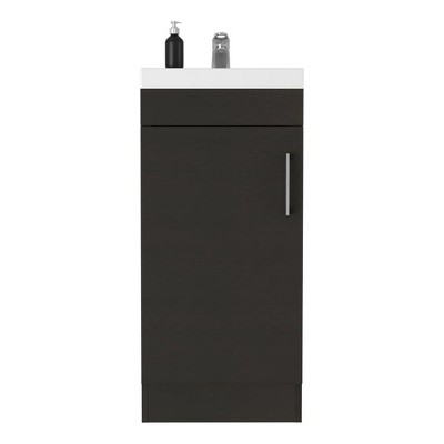 Sevilla Black Particleboard Single Door Bathroom Vanity