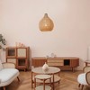 Tika 1-Light Natural Blonde Pendant Lighting with Twine Shade - Globe Electric: ETL Listed, Metal Body, No Switch - image 2 of 4