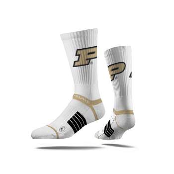 NCAA Purdue Boilermakers Premium Knit Crew Socks - White