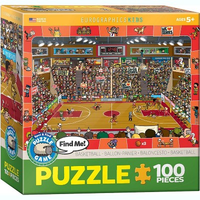 Eurographics Inc. Basketball 100 Piece Spot & Find Jigsaw Puzzle