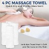 SereneLife Heart-Shaped Salt Massage Stones Set with Towel (ACCPSLMSGST100)—2 Stones, 4 Towels - 2 of 3