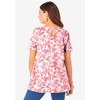 Roaman's Women's Plus Size Swing Ultimate Tee With Keyhole Back - 3 of 4