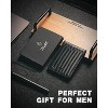 Mens-Wallet-Slim-Leather-RFID Blocking Wallet for Men Minimalist Bifold Credit Card Holder - 2 of 4