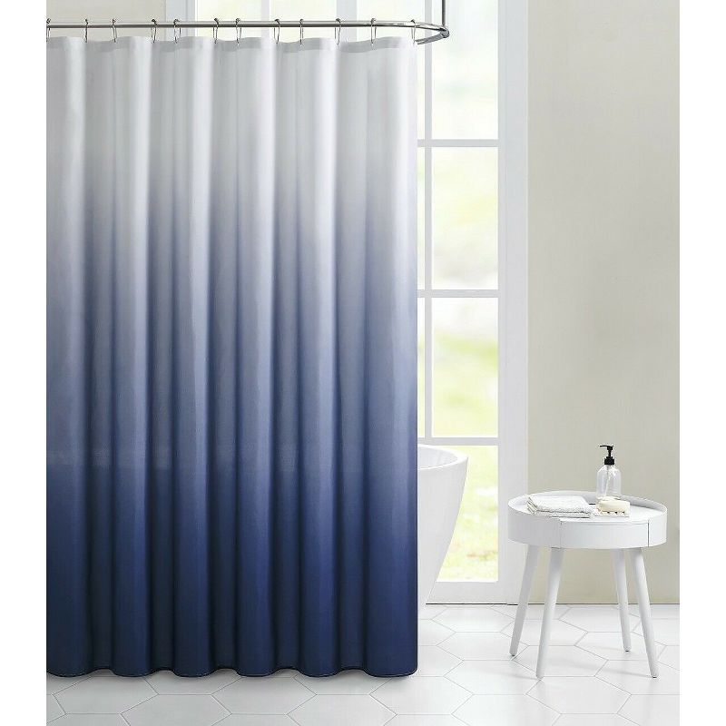 Kate Aurora Living Multi Color Ombre Fabric Shower Curtain, 1 of 2