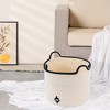 REGALWOVEN Odorless Cotton Rope Handcrafted Breathable Compact Size Open Storage Bins 7.5*7.1*7.9in, 9.8*8.3*10.6in 2 Packs - 4 of 4