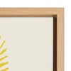 18" x 24" Sylvie Tropical Love Framed Canvas Wall Art by Kasey Free Natural: Kate & Laurel, Modern Decor, Screen Print - 3 of 4