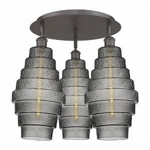 Cascade - 3 Light Flush Mount In Industrial Style-17.5 Inches Tall and 19.75 Inches Wide - 1 of 1