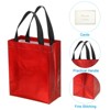 Unique Bargains Reusable Non-Woven Metallic Shiny Finish Gift Goodie Bags 12 Pcs - 4 of 4