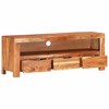 vidaXL TV Stand 43.3 in.x11.8 in.x15.7 in. Solid Wood Acacia - 3 of 4