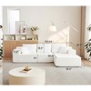 104'' Cloud Sectional Sofa with L-Shaped Chaise, Innovative Chenille Fabric, Deep Seats, and No Assembly Required - 2 of 4