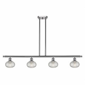 Ithaca - 4 Light Stem Hung Island In Industrial Style-7.5 Inches Tall and 48 Inches Wide - 1 of 1
