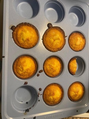 Farberware Nonstick Bakeware Double Batch Muffin and Cupcake Pan