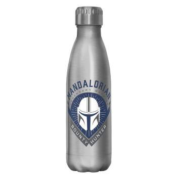 Star Wars The Mandalorian Warrior Emblem  Stainless Steel Water Bottle - Stainless Steel - 17 oz.