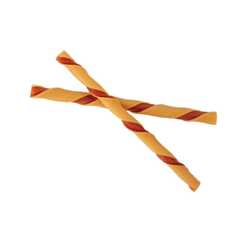 DreamBone Rawhide Free Twist Sticks Bacon &#38; Cheese Dog Treats - 50ct, 4 of 5