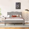 ALEXOUN Modern Platform Bed Frame with Upholstered Headboard and Wooden Slats, No Box Spring Needed,Noise Free,Easy Assembly - 2 of 4