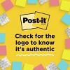 Post-it 5pk 3" x 3"Sticky Notes, 100 sheets/Pad - Canary Yellow - 4 of 4
