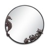 SPI Home Seahorse and Sea Life Round Mirror – Cast Iron Coastal Frame, 22” Nautical Wall Décor in Bronze Finish - 2 of 3