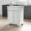 Lafayette Stone Top Portable Kitchen Island/Cart White - Crosley: Expandable Design, Towel Bar, Adjustable Shelf - 3 of 4