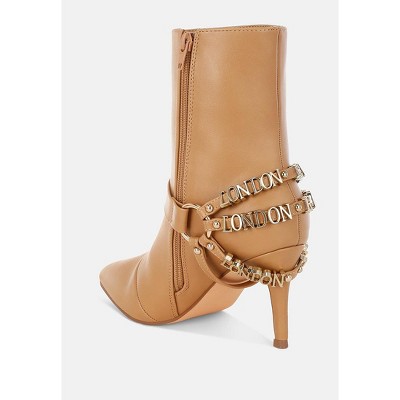 Nicene Harness Detail Stiletto Boots
