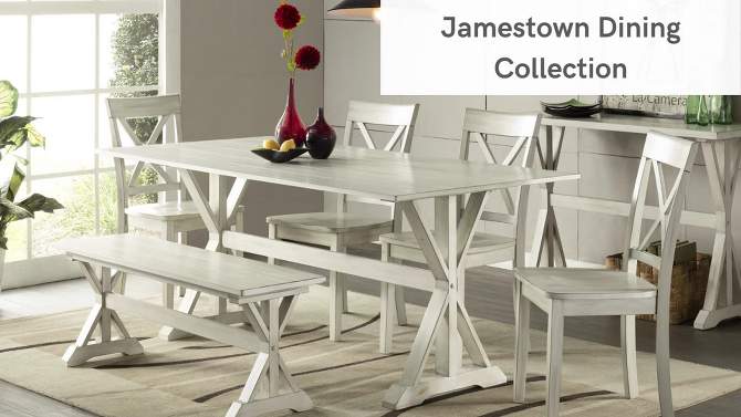 Set of 2 Jamestown Dining Chairs White - Boraam, 2 of 9, play video