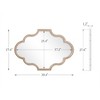 LNC Quatrefoil Gold Framed Wall Mirror,27"Wx 35.4"H/39.4"W x 27.4"H - 3 of 4