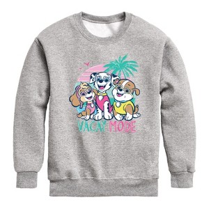 Boys' - Paw Patrol - Vacay Mode Graphic Long Sleeve Fleece Sweatshirt - 1 of 4
