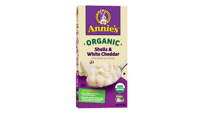 Annie&#39;s Organic Shells &#38; White Cheddar Macaroni &#38; Cheese - 6oz, 2 of 14, play video