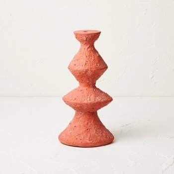 Tall Clay Taper Candle Holder Red - Opalhouse™ designed with Jungalow™