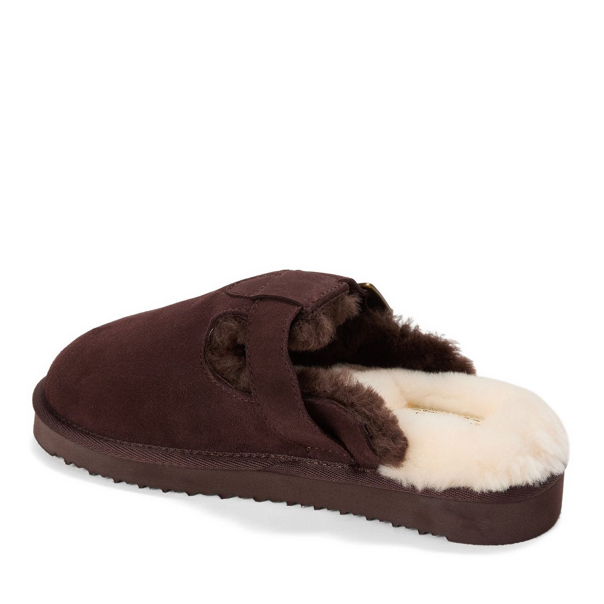 Женские тапочки Dearfoams Fireside by Dearfoams Women's Maitland Genuine Shearling Scuff Slipper - COFFEE Size 10 — фото 2