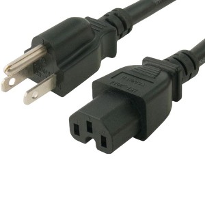 Sanoxy 15ft 14 AWG 15A 125V Power Cord (NEMA 5-15P to IEC320 C15) - 1 of 4