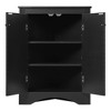 Chery Life Triangle Bathroom Storage Cabinet with Adjustable Shelves, Freestanding Floor Cabinet - 2 of 4