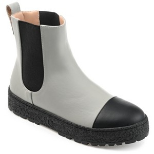 Journee Collection Womens Jenie Round Toe Flat Chelsea Booties - 1 of 4