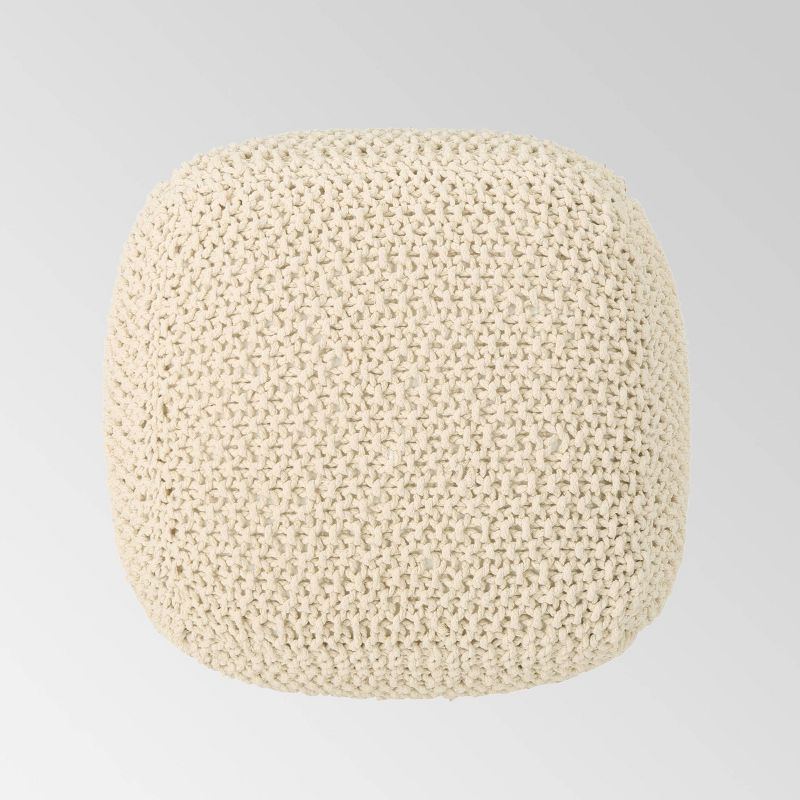 Elowski Knitted Pouf - Christopher Knight Home, 5 of 6