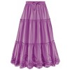 Collections Etc Tiered Skirt With Eyelet Border - 2 of 4