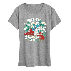 Women's - Smurfs - Nature Short Sleeve Graphic T-Shirt - 1 of 4