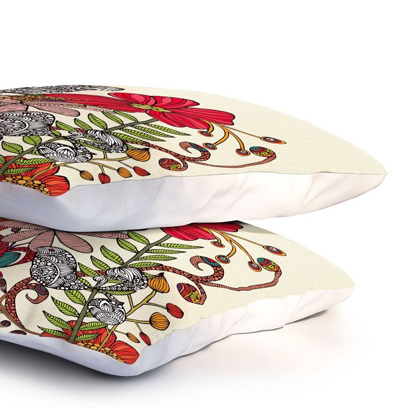 Valentina Ramos Harmonia Floral Pillow Sham (Standard) Red 1 pc - Deny Designs, 5 of 6