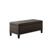 Tahlia Tufted Top Storage Bench - Charcoal - image 3 of 4