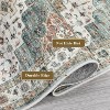 Acekool Vintage Oriental Machine Washable Area Rug, Soft Low Pile Non-Slip Accent Carpet, Stain Resistant for Living Room, Hallway, Laundry - 3 of 4