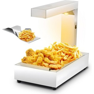1000W French Fry Warmer, Commercial Food Warmer/Light, Fry Warmer with Removable Curved Drip Tray, Chicken Fry Warmer, Easy to Clean Stainless Steel - 1 of 4