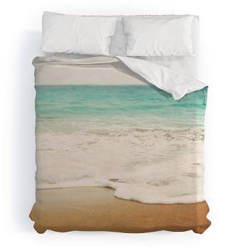 Bree Madden Ombre Beach Duvet Cover (King) Blue Ocean - Deny Designs