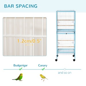 Gsluuk PawHut Large Bird Cage with 1.7 ft. Width for Wingspan, Bird Aviary Indoor with Multi-Door Design - 1 of 4