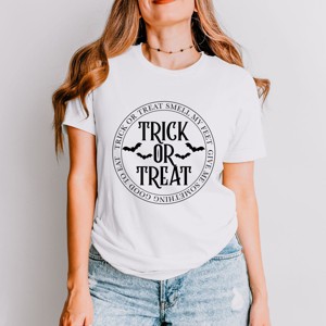Simply Sage Market Trick Or Treat Circle Short Sleeve Tee - 1 of 4