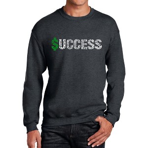 LA Pop Art Men's Word Art Crewneck Sweatshirt - Success - 1 of 4